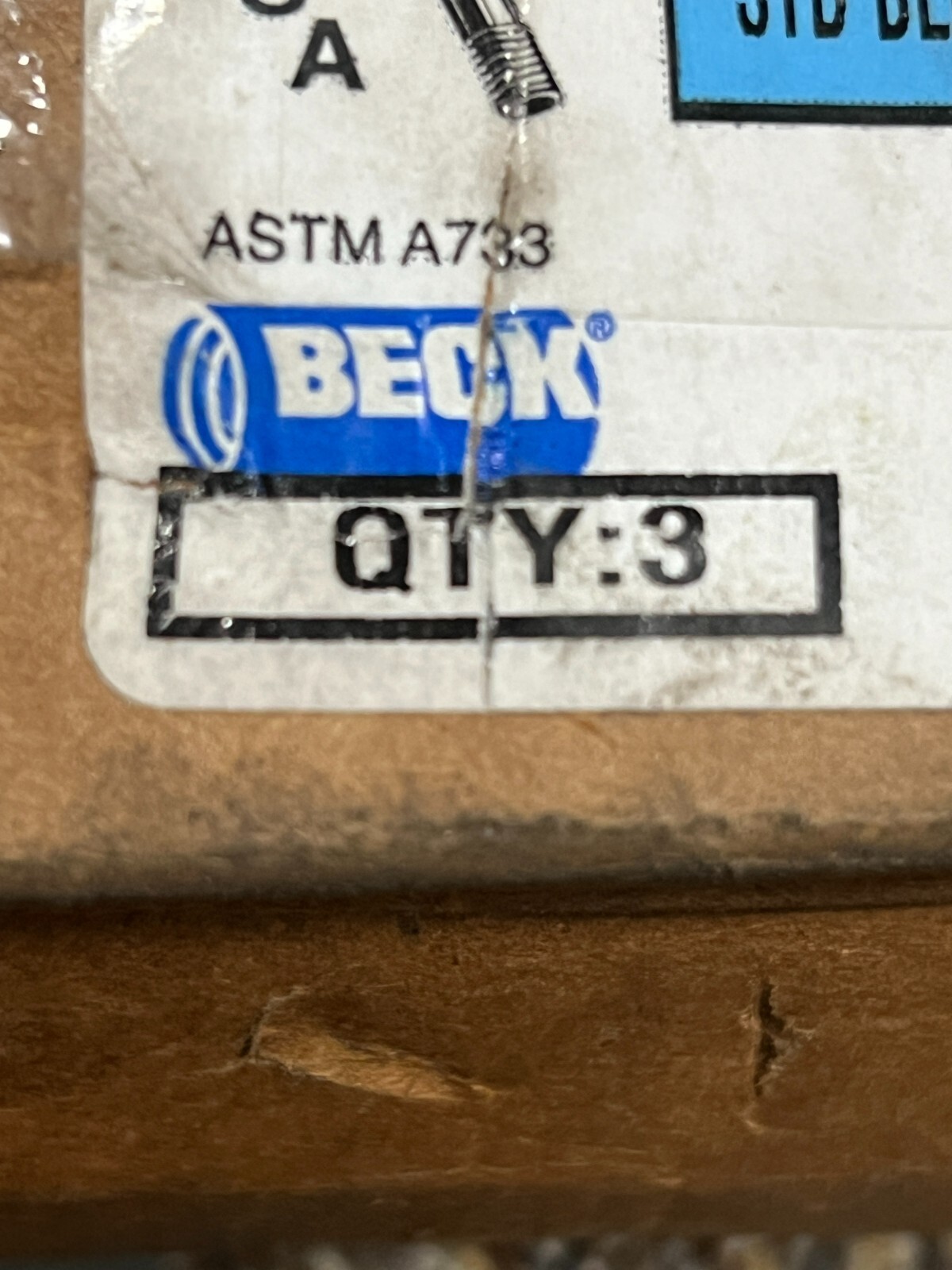 (BOX OF 3) Anvil 1 x 36 STD Blk A53 Ready Cut Pipe 0330228685 – FAST SHIPPING