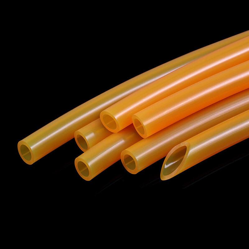 Orange Silicone Tube Food Grade Beer Milk Flexible Hose Pipe Soft Rubber 4mm-6mm