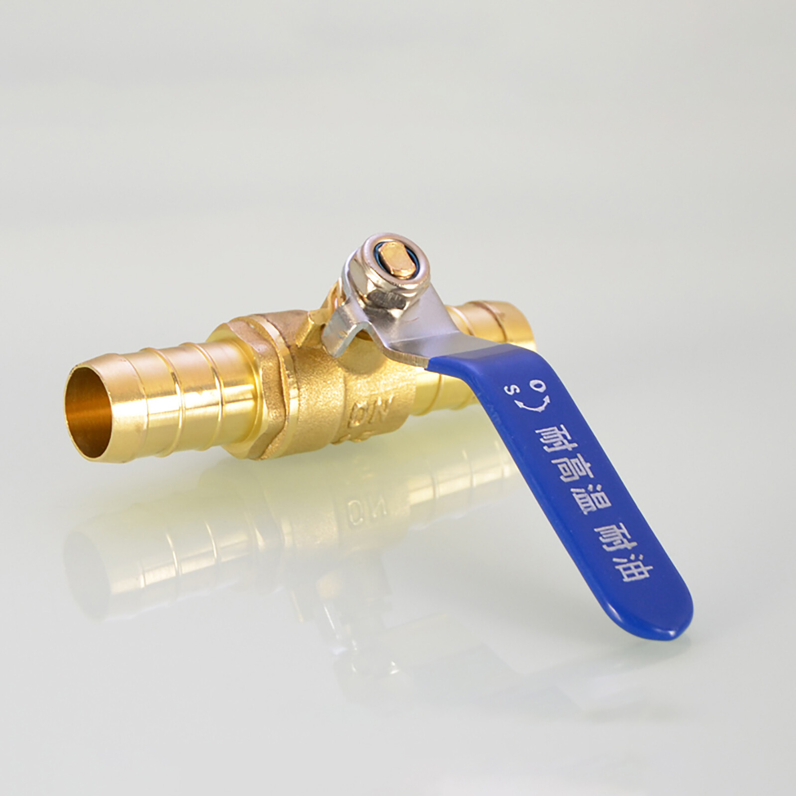 8/10/12/16/19mm Hose Barb Inline Brass Water / Air Fuel Line Shut-off Ball Valve