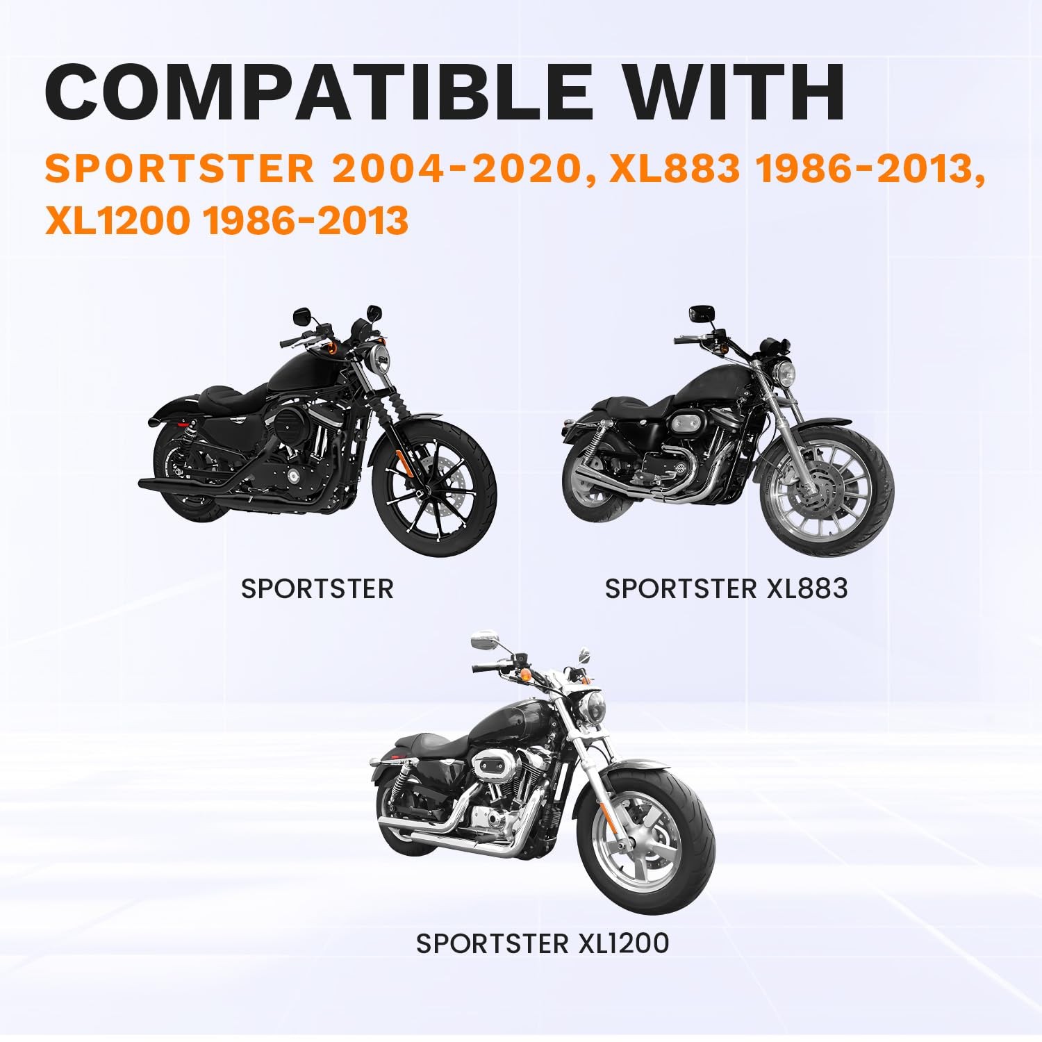 Clutch Cable for Harley Sportster, Stainless Steel Braided Black 59”/150cm