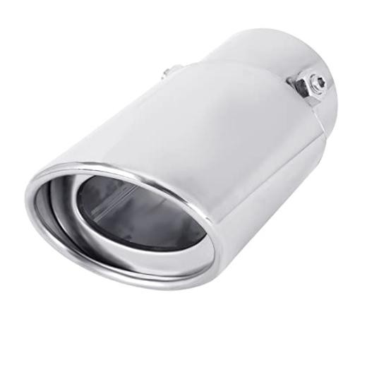 Adjustable 1.75-2.75 Inch Inlet Exhaust Tips, 3.5″ Oval Outlet, Straight-Large