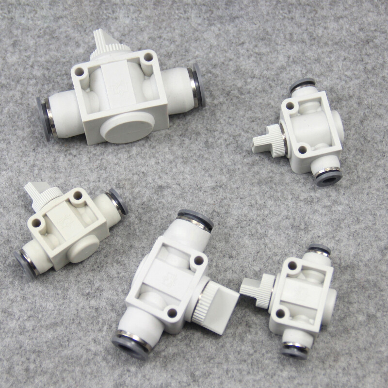 LSA Flow Regulator Valve Pneumatic Push-In Fitting Air Water Pipe 4/6/8/10/12mm