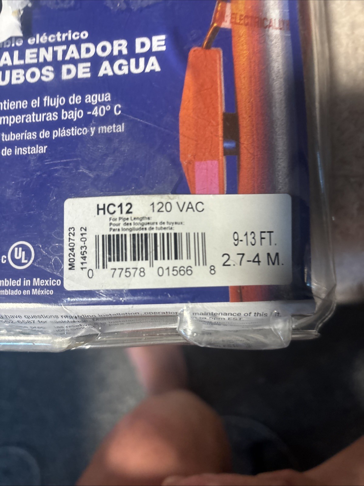 Thermwell Frost King HC12 Freeze Protect 12′ Electric Water Pipe Heat Tape Cable