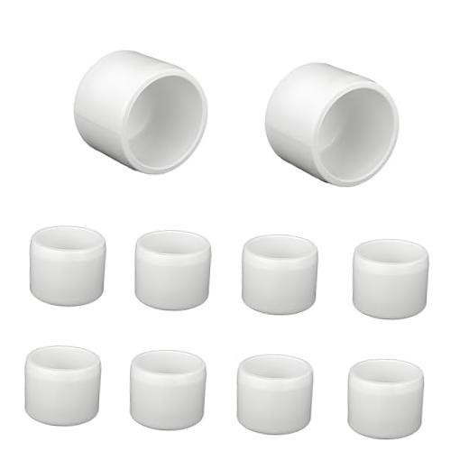 3/4 Inch PVC Pipe Caps (Pk) – Glossy White End Caps for Furniture 3/4 inch 10