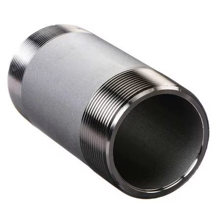Zoro Select E6bnd16 1/2″ Mnpt X 12″ Tbe Stainless Steel Pipe Nipple Sch 80,,