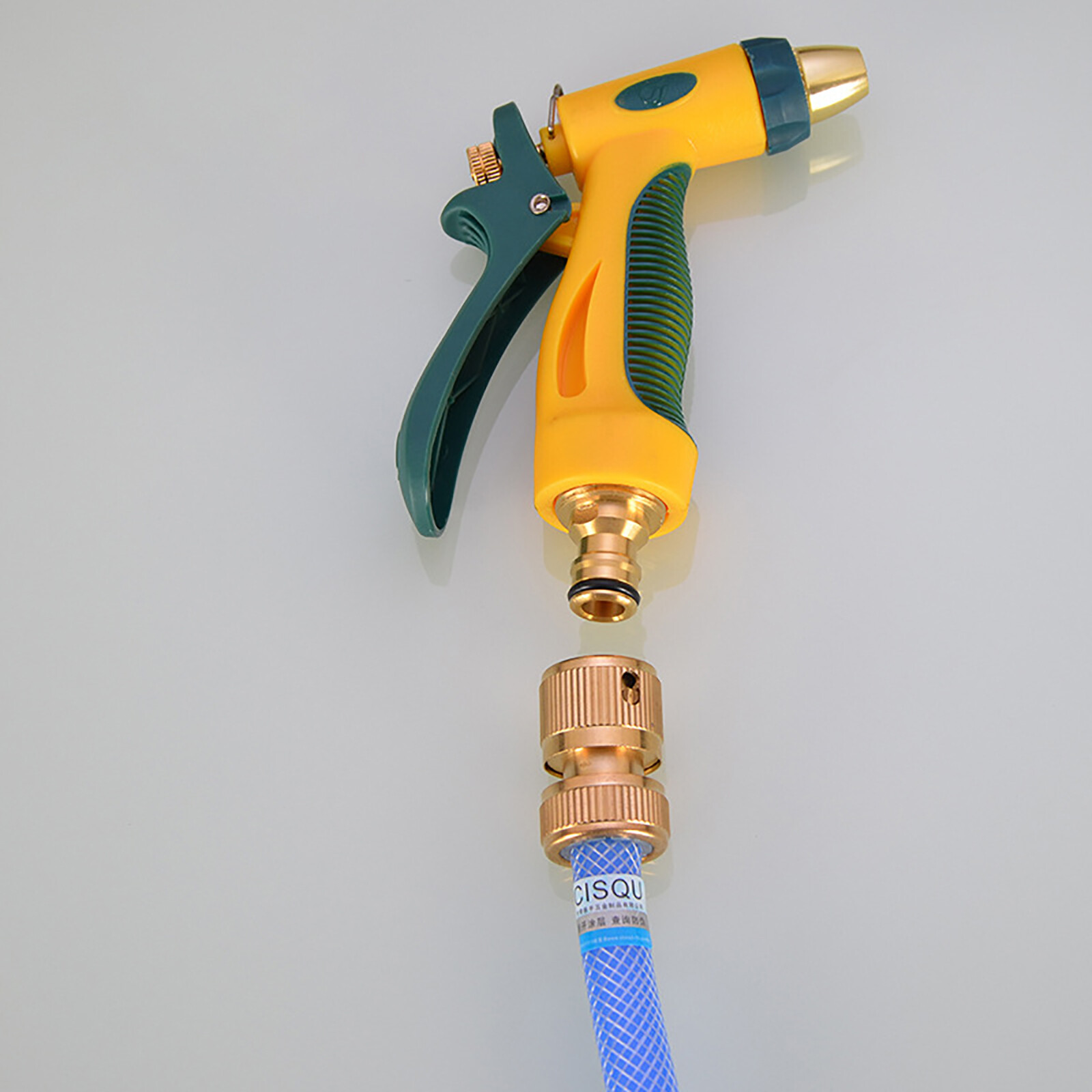 3/4″1/2″ Garden Watering Water Hose Pipe Brass Fitting Spray Gun Tap Connector