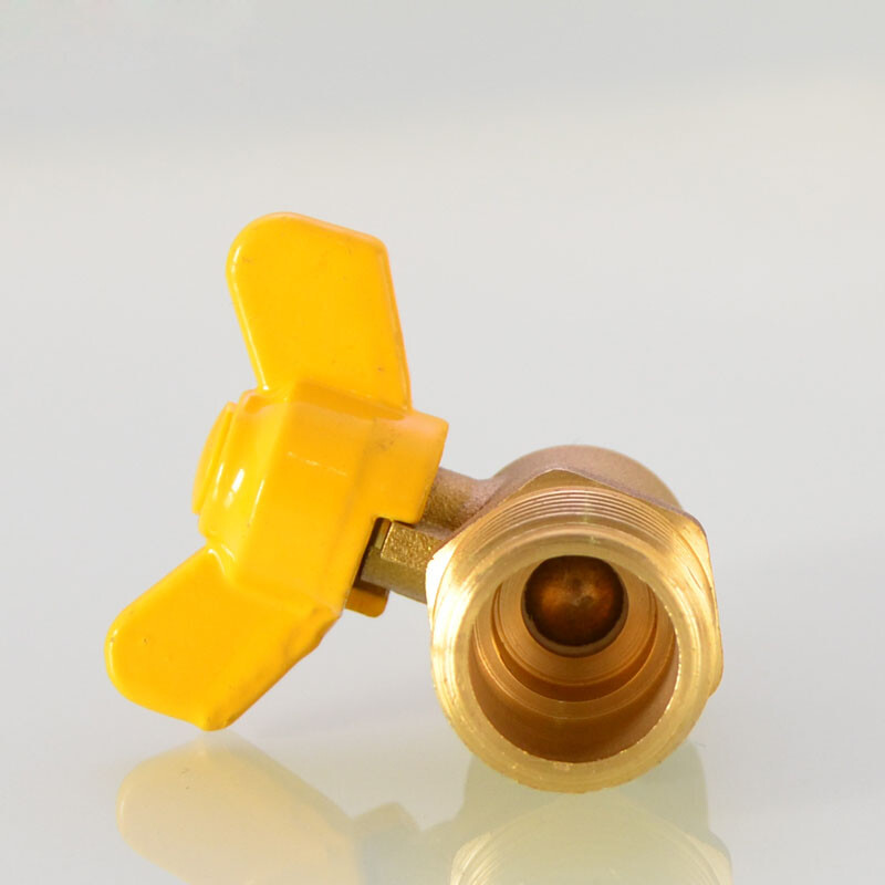 1/4″ 3/8″ 1/2″ Brass Straight Shut Off Ball Valve Gas Fuel Hose Barb Connector