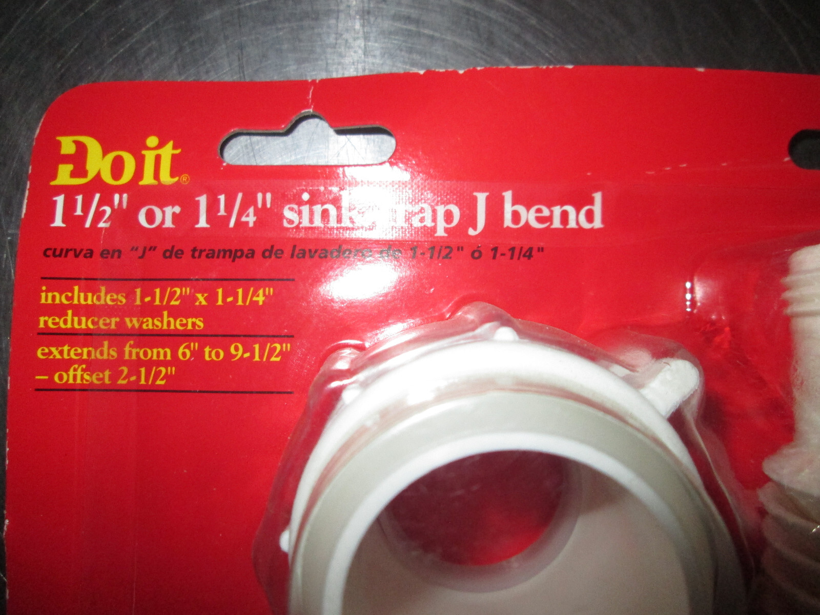 Do it 1-1/4 In. X 1-1/2 In. White Plastic J-Bend 400168