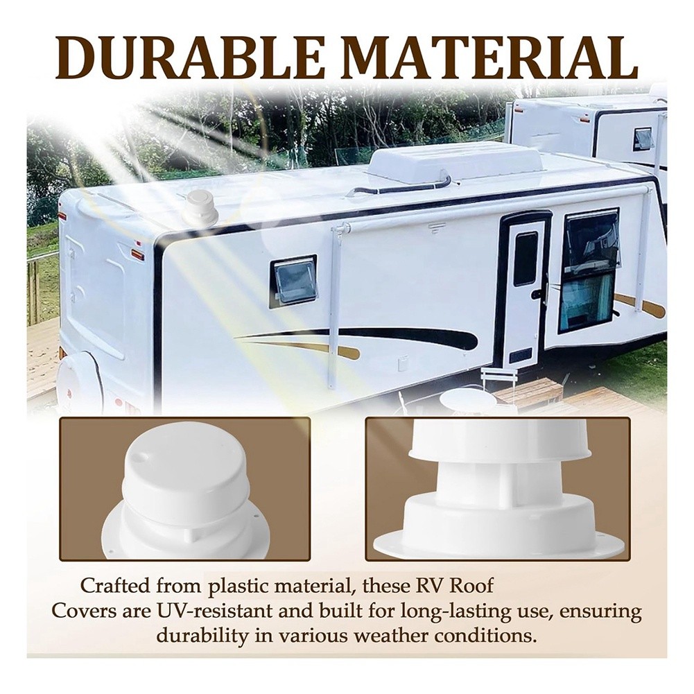 2Pack RV Roof Vent Cover Kits and Screws Vent for RV Trailer Roof Vent6788