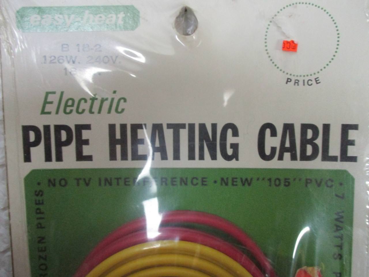 Easy-Heat Electric Pipe Heating Cable B-18-2 126W 240V 18′