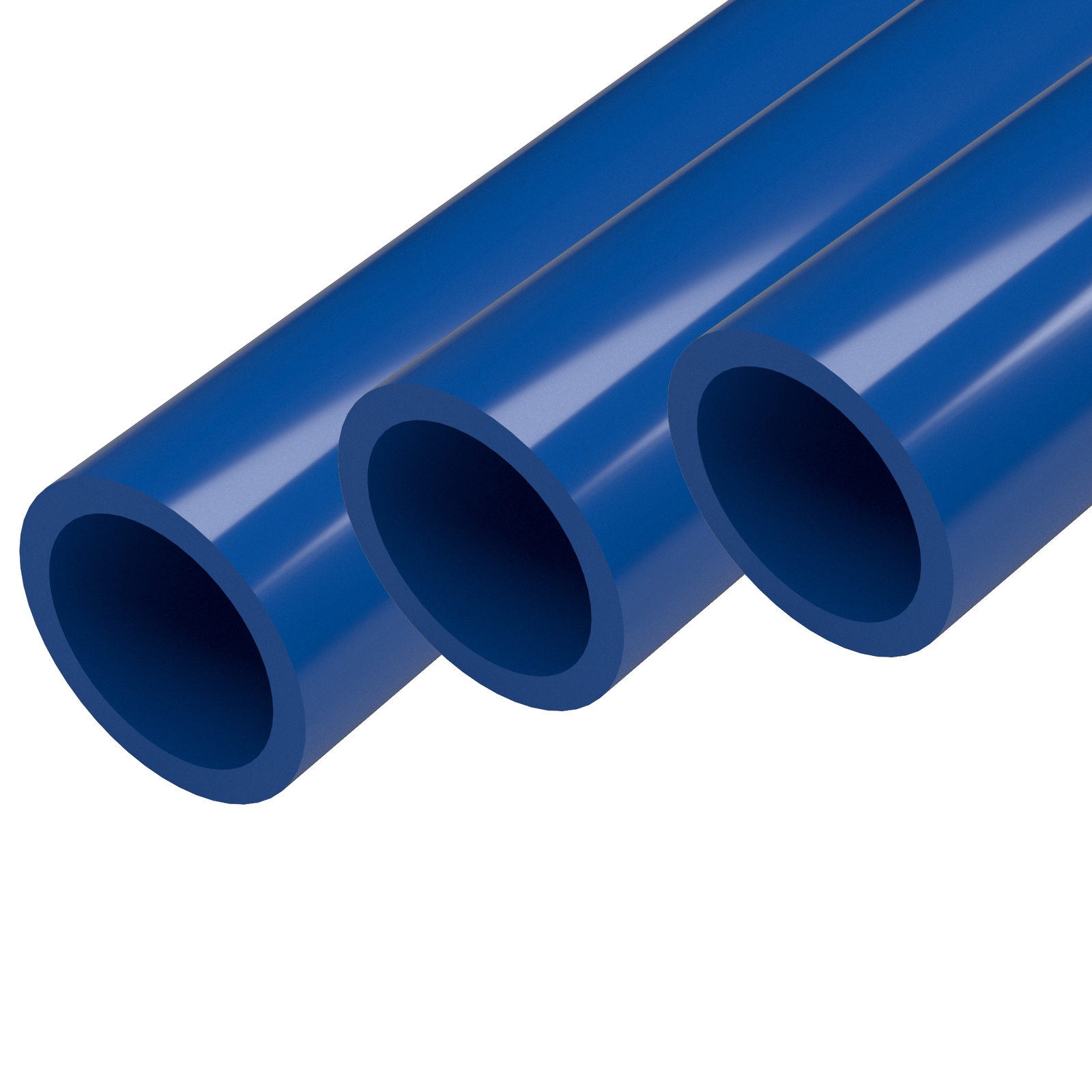 1″ Sch 40 Furniture Grade PVC Pipe, 40″L, Blue (3-PK), FORMUFIT – Made in USA