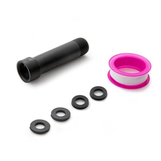 Shower Head Extension Arm Shower Arm Extension Shower Head Matte Black 3 in