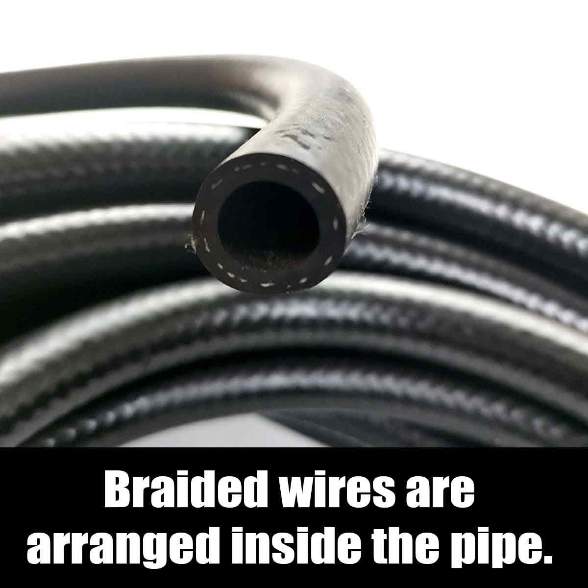 4-25mm EPDM Rubber Fuel Line Hose Anti-High Temp Pressure Fluid Petrol Oil Tube
