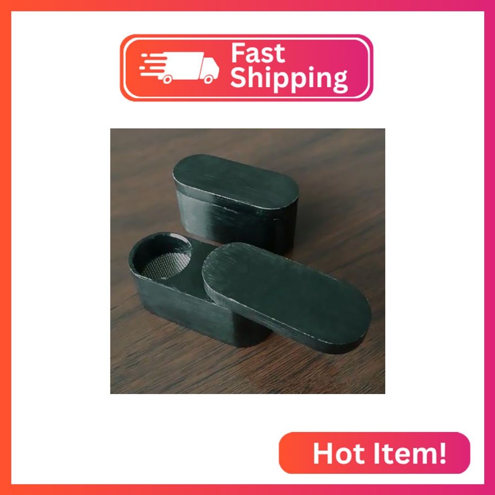 Portable Foldable Mini Pipe Set Travel Pipe Box Beginner Pipe Kit (Black)
