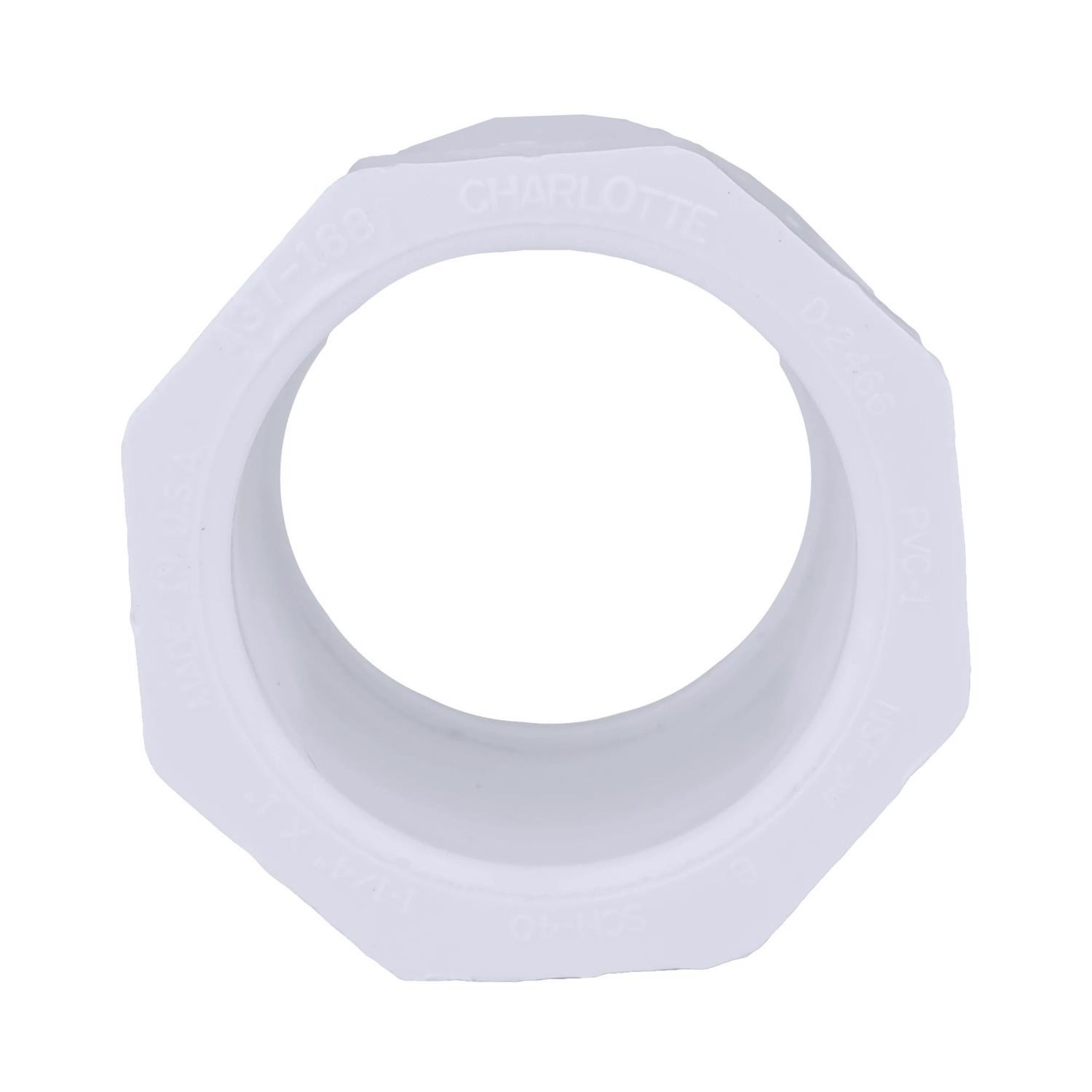 Charlotte Pipe PVC 02107 1000 PVC Bushing 1-1/4 Spigot x 1 Socket Dia. in. – Dea