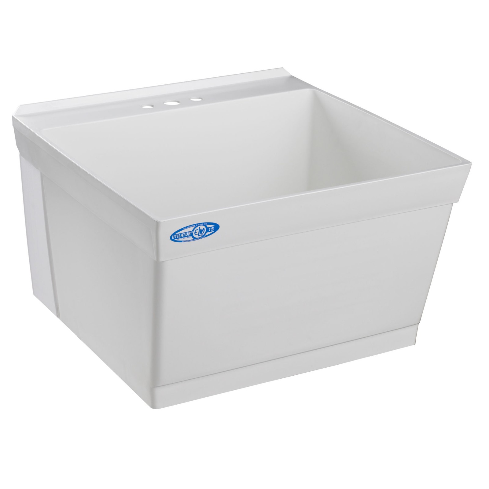 E L Mustee 19 Utilatub 24×20 Plastic Sink MPN: 19-1/2″ NPT Drain