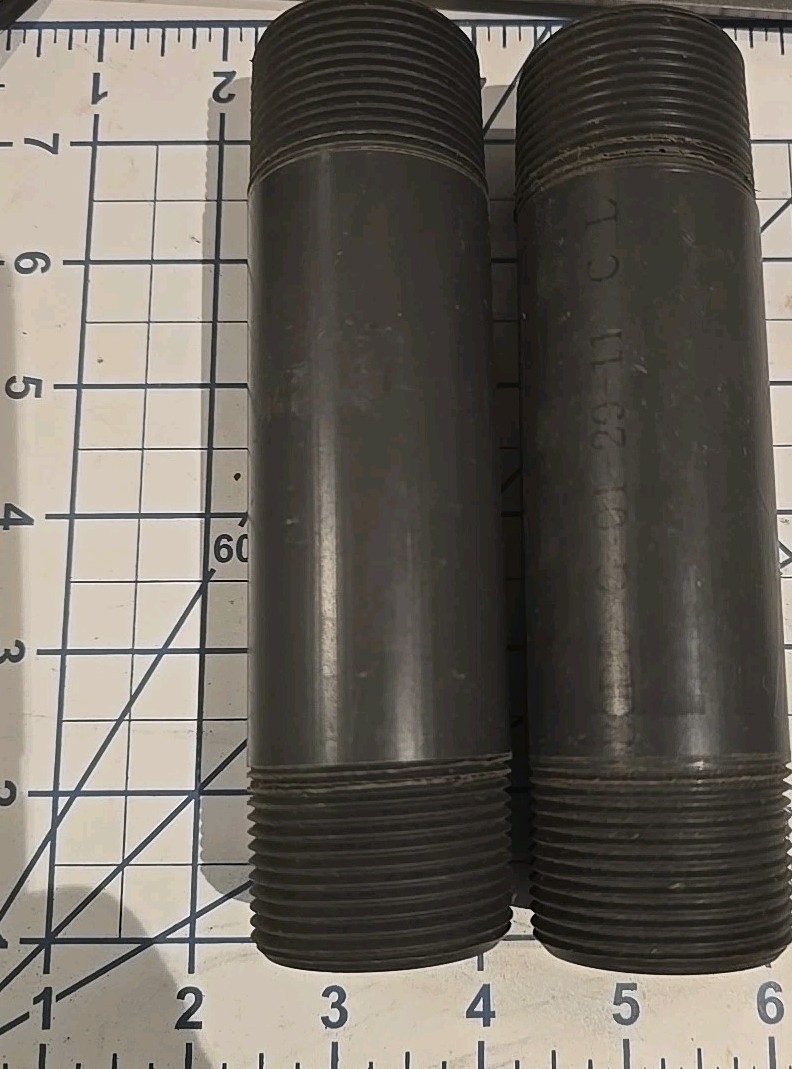 PVC ~ Nipple MNPT 1-1/4″ X 6″ Nipple MPT NPT SCH80 PVCI Thread PVC Pipe, 212060R