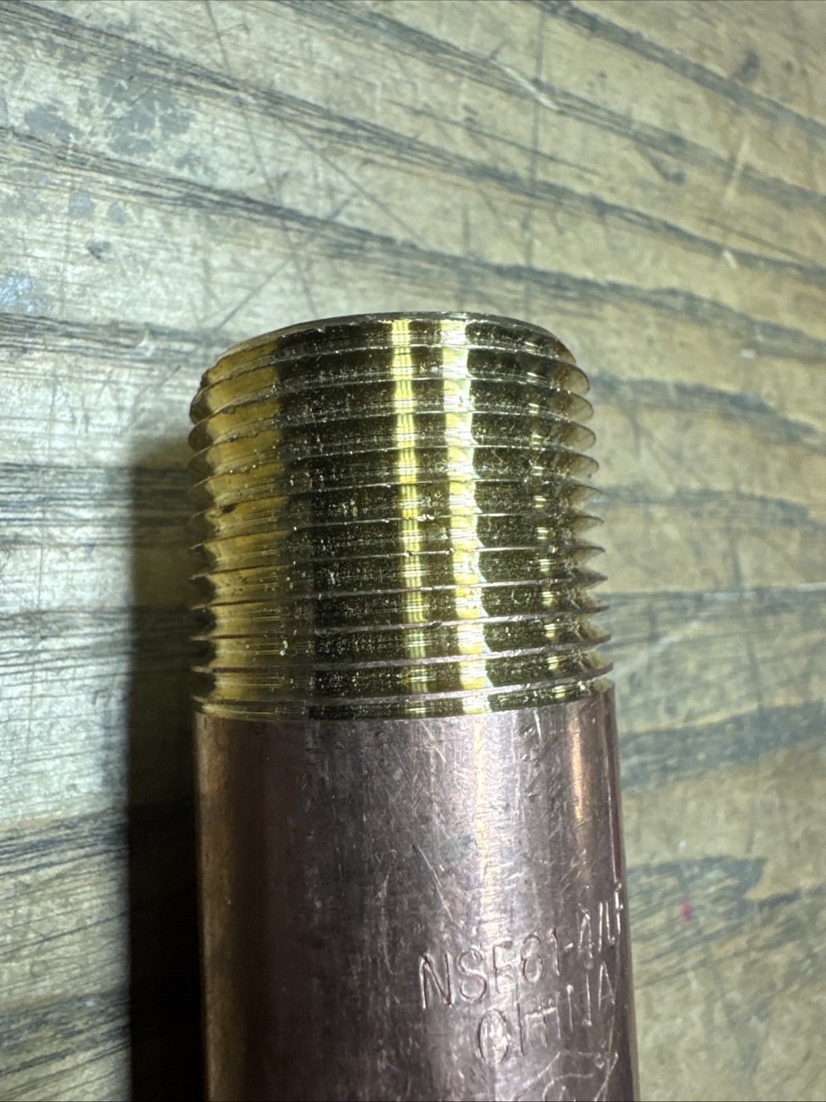 1″ Mnpt X 4″ Length TBE Red Brass Pipe Nipple NSF61-4 LF NPT 1J3973-D10