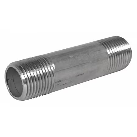 Zoro Select E6bnf04 1″ Mnpt X 3″ Tbe Stainless Steel Pipe Nipple Sch 80,