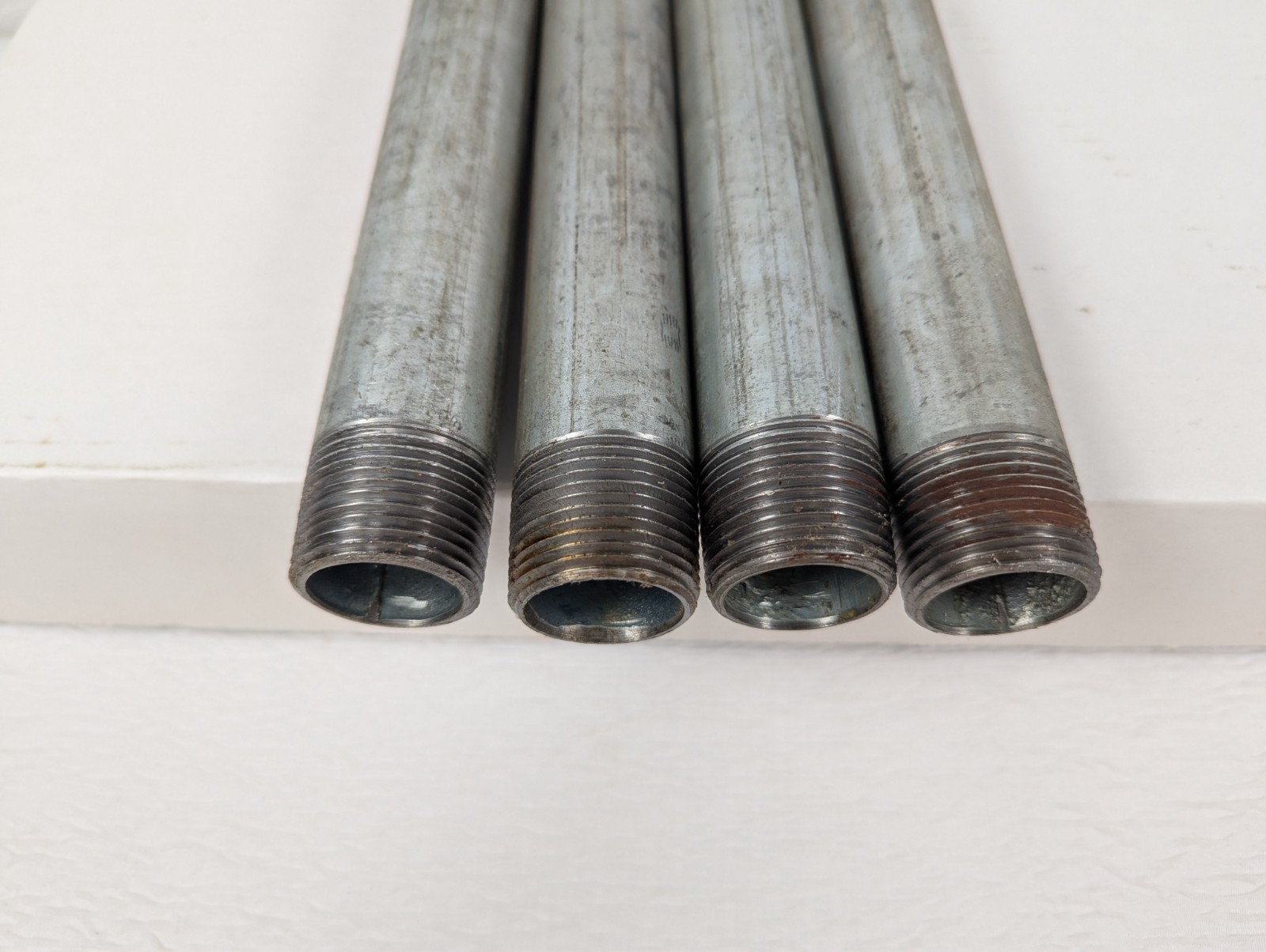1 in Mnpt X 10 in Tbe Galvanized Steel Pipe Nipple Sch 40 – 4 Pack