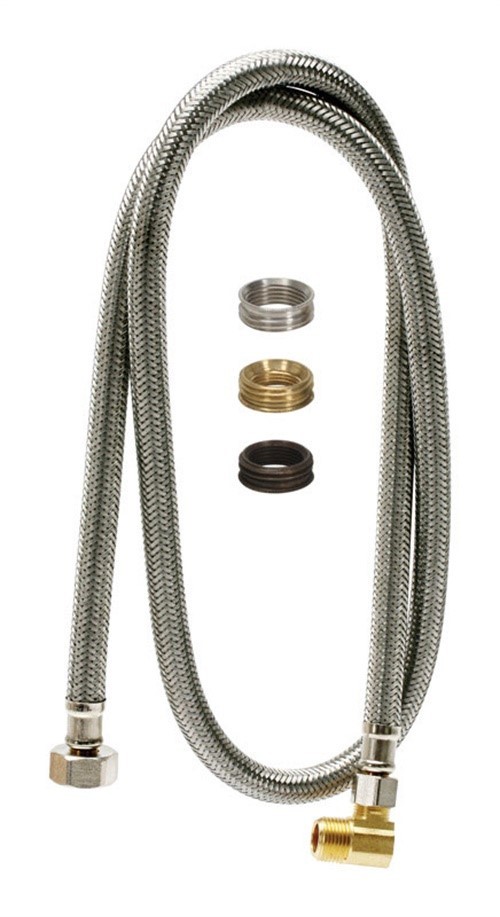 Fluidmaster 1W72CU Steel 1000 PSI 72 L in. Dishwasher Connector 3/8 in. Nominal