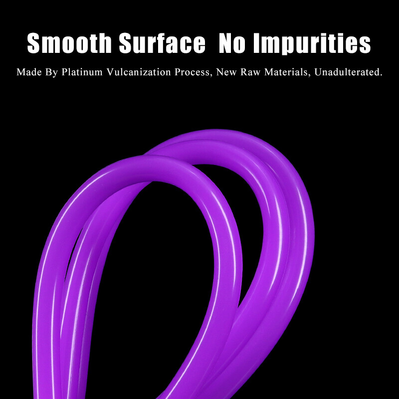 Purple Silicone Tube Food Grade Beer Milk Flexible Hose Pipe Soft Rubber 2mm-6mm