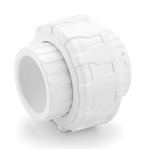 PVC Pipe Fitting, 2″ Union JETSTREAM, Schedule 80, White, EPDM O-Ring, 2 Inch