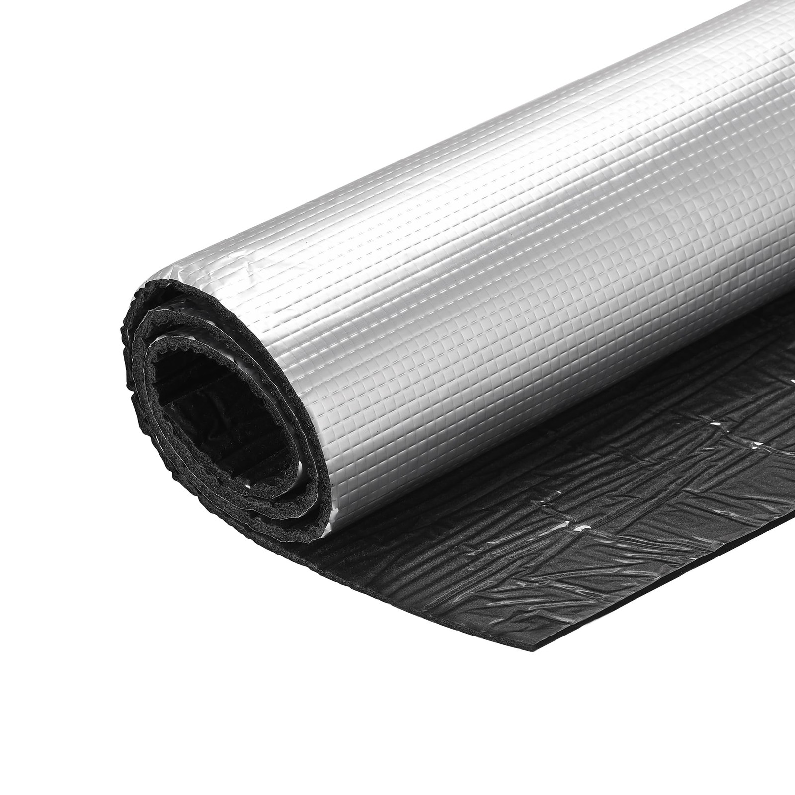 Uxcell Insulation Sheet 1Mx0.5Mx5Mm Self-Adhesive Embossed Aluminum Foil