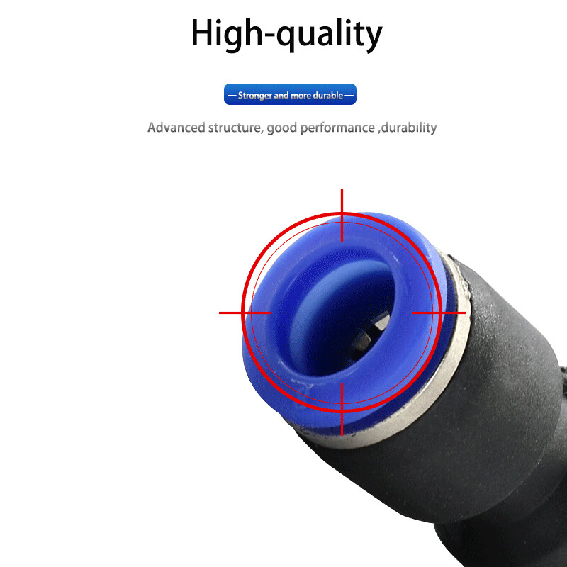10Pcs I Type PU/PG Straight Push Gas Quick Fittings 4 mm-16 mm Plastic Connector