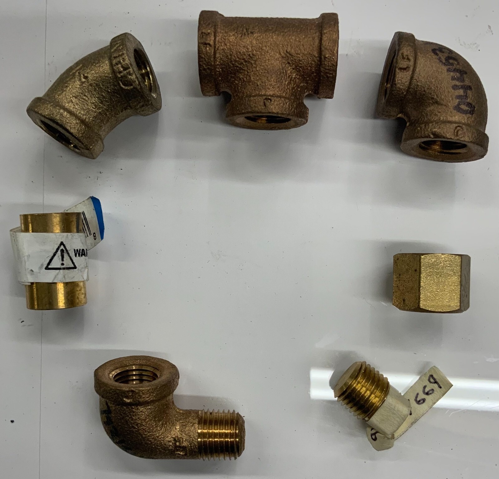 1/4″ Assorted Brass Pipe Fittings