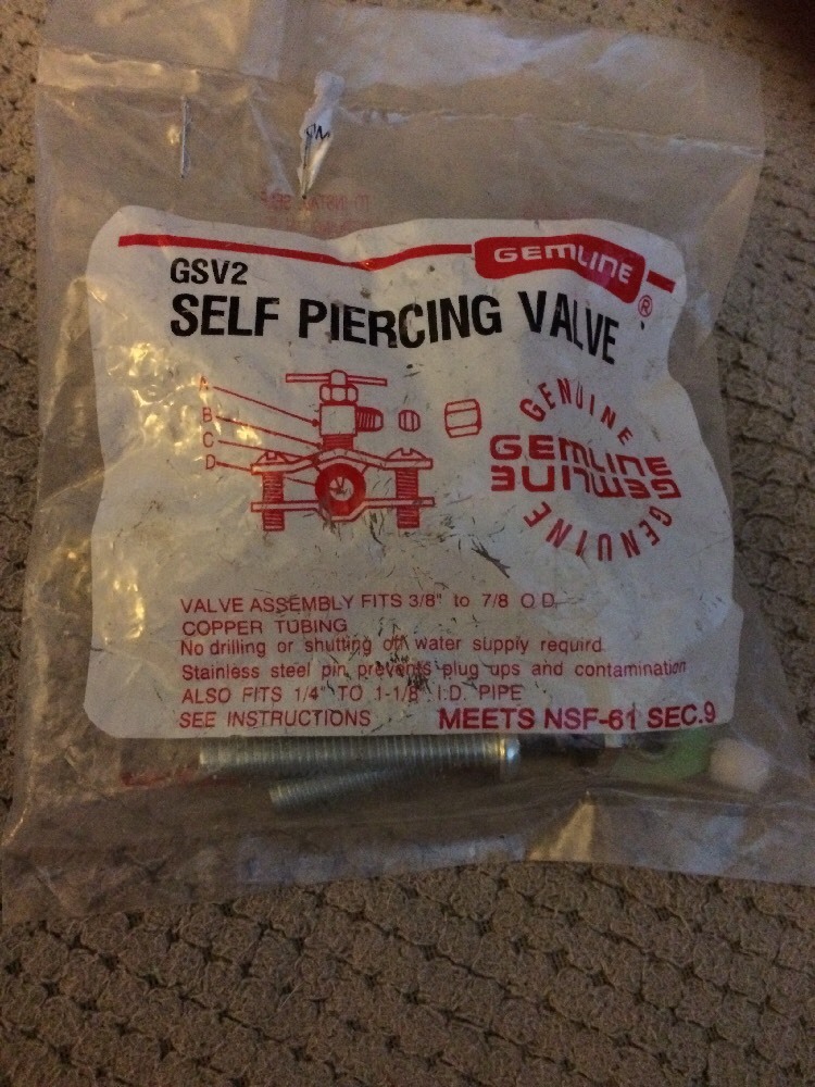NEW Gemline Self Piercing Valve GSV2 Fits 3/8-7/8 Copper Tube 1/4-1 1/8 Pipe