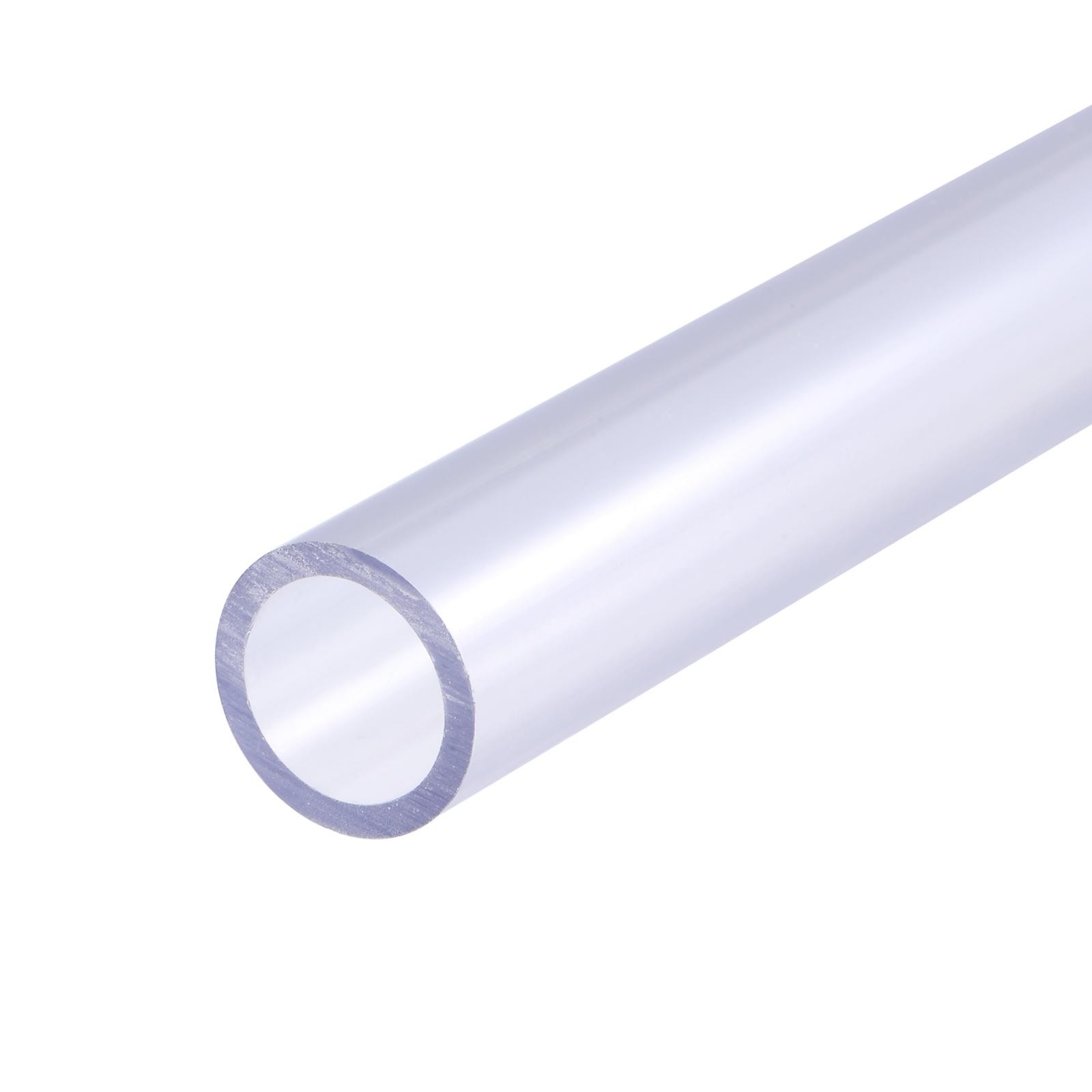 PVC rigid round tube 15mm ID 20mm OD 500mm transparent high transparency