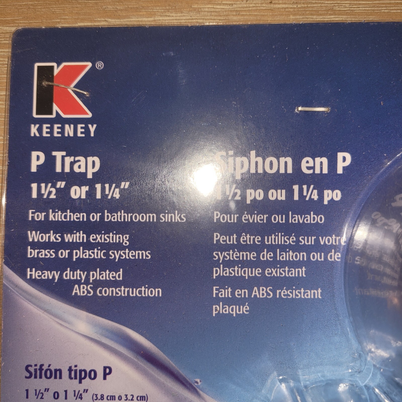 Keeney K400PC Chrome Plated ABS P-Trap 1-1/2″ or 1-1/4″ new