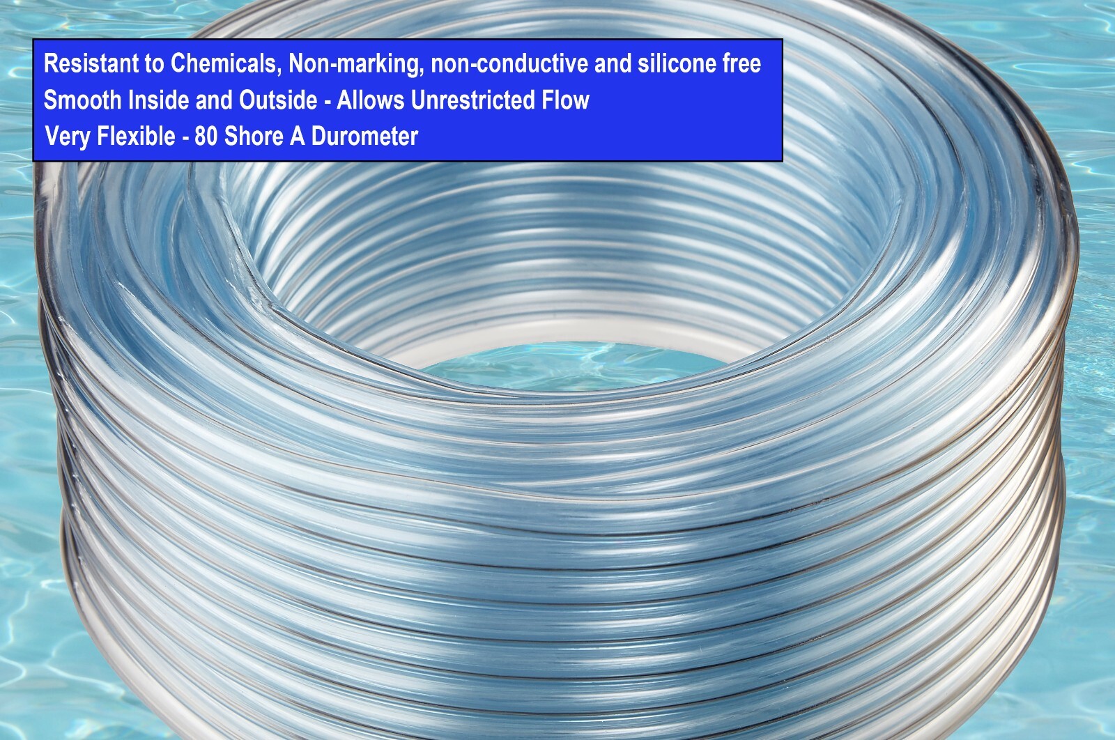 Flexible Non-Toxic, BPA Free, Crystal Clear Vinyl Tubing