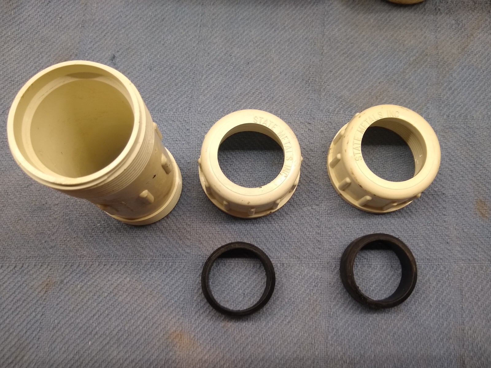 1-1/4″ x 1-1/4″ PVC Compression Coupling 150 PSI State Metals INC
