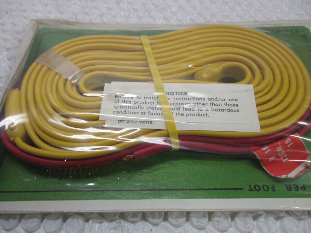 Easy-Heat Electric Pipe Heating Cable B-18-2 126W 240V 18′