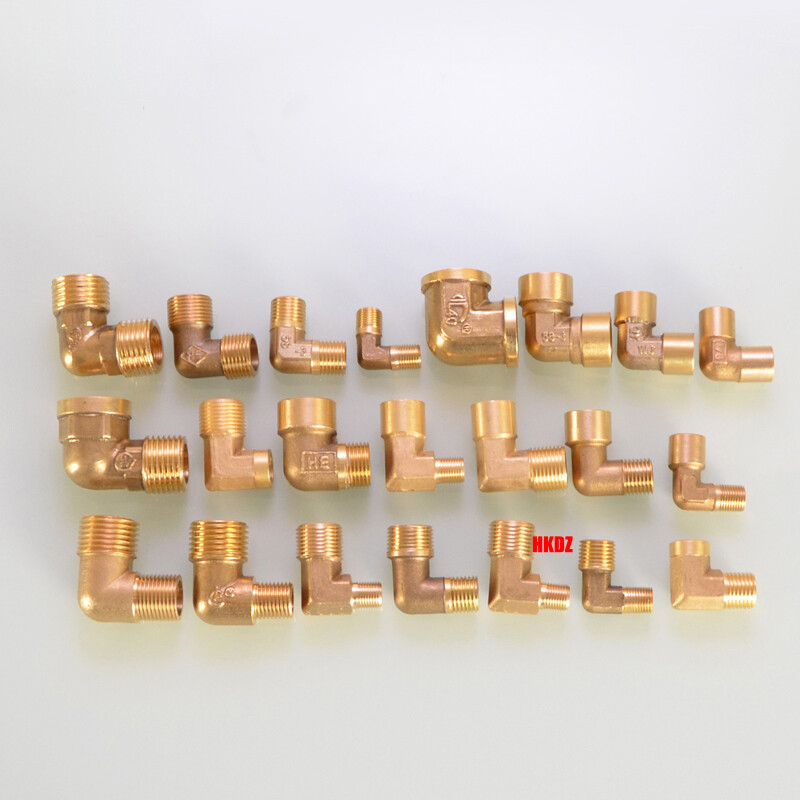 1/8″~1/2″ Brass 90° Elbow Female Male BSP Threaded Fittings Water Pipe Connector
