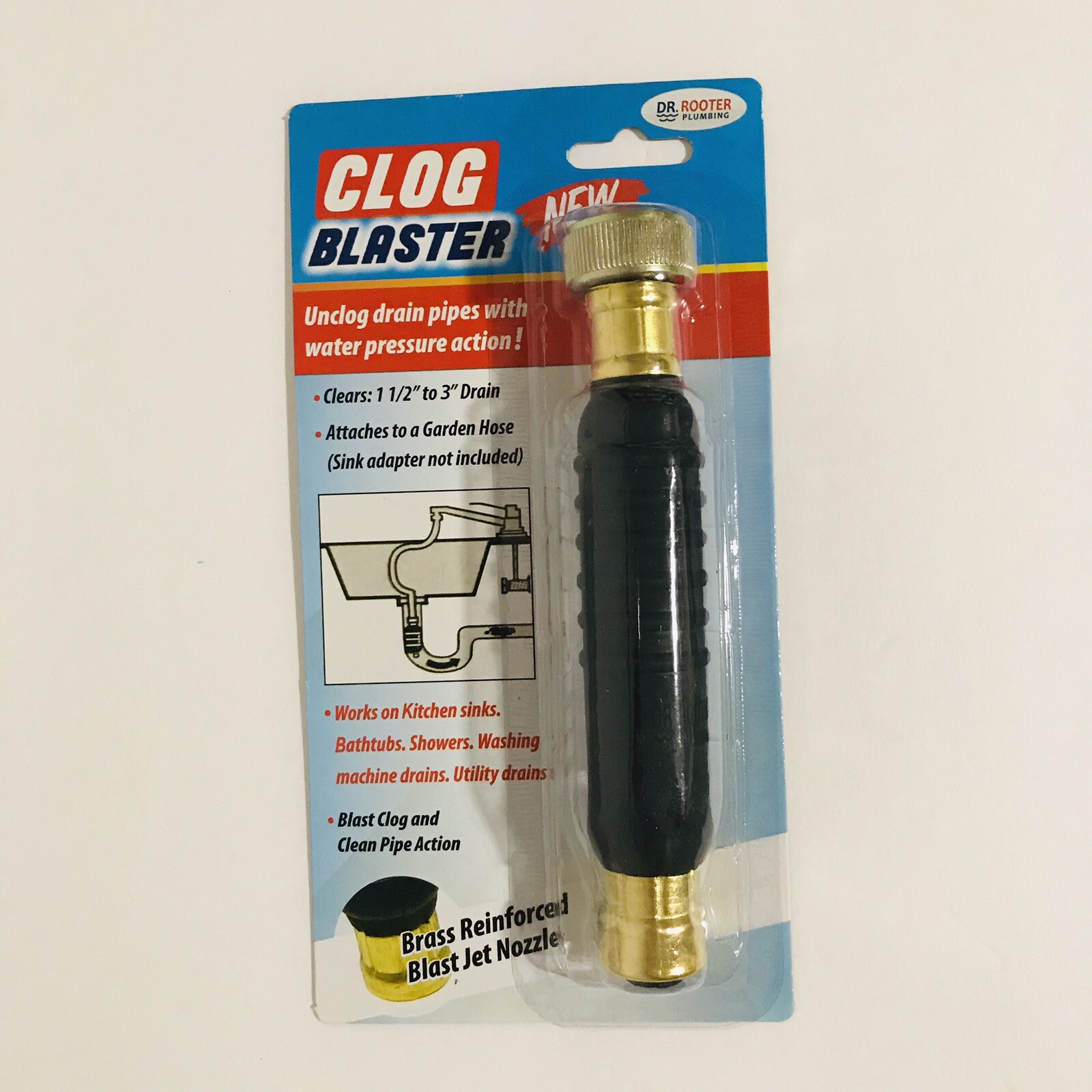 Dr Rooter Clog Blaster Drain Blaster Pump Sink Pipe Home Remover Water Pressure