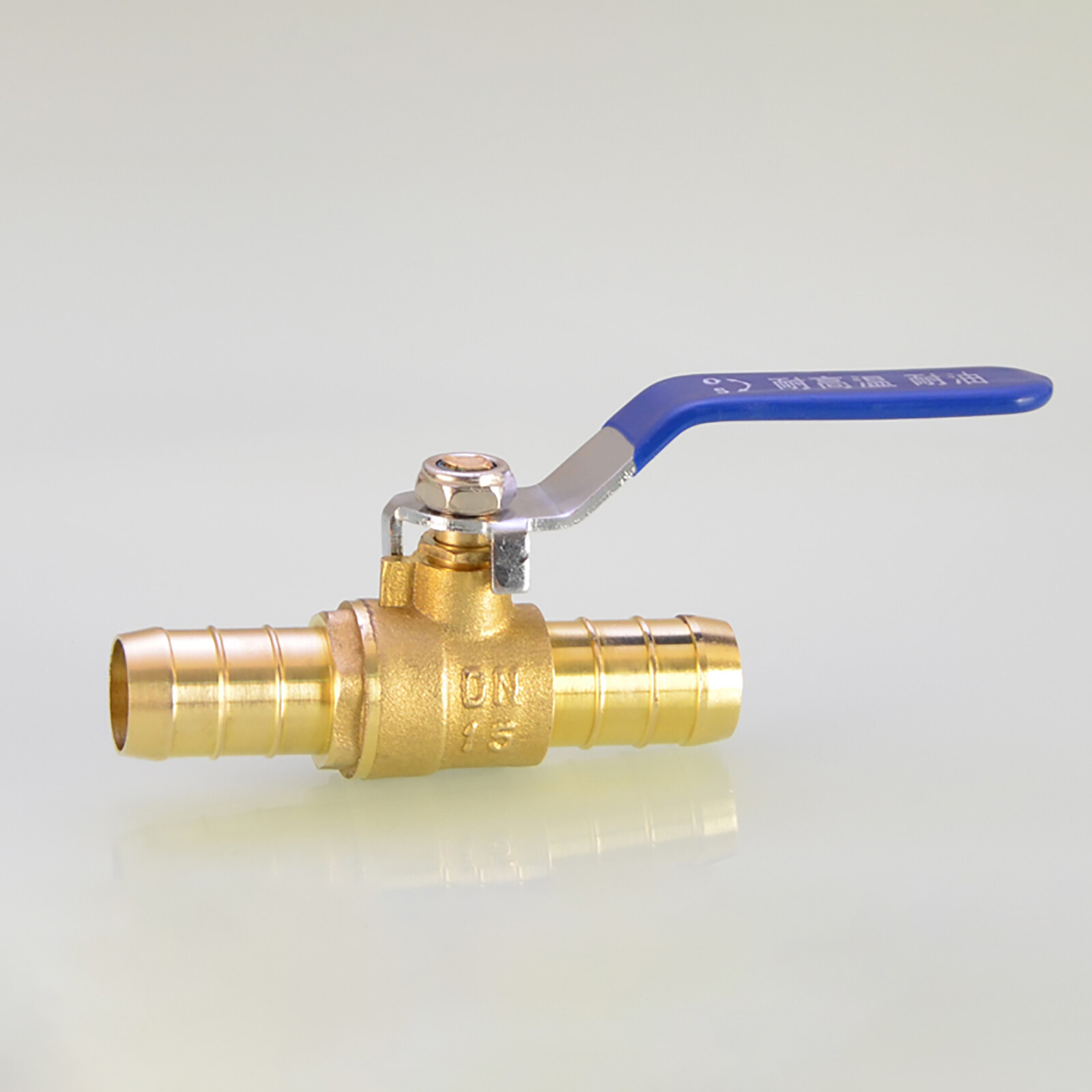 8/10/12/16/19mm Hose Barb Inline Brass Water / Air Fuel Line Shut-off Ball Valve