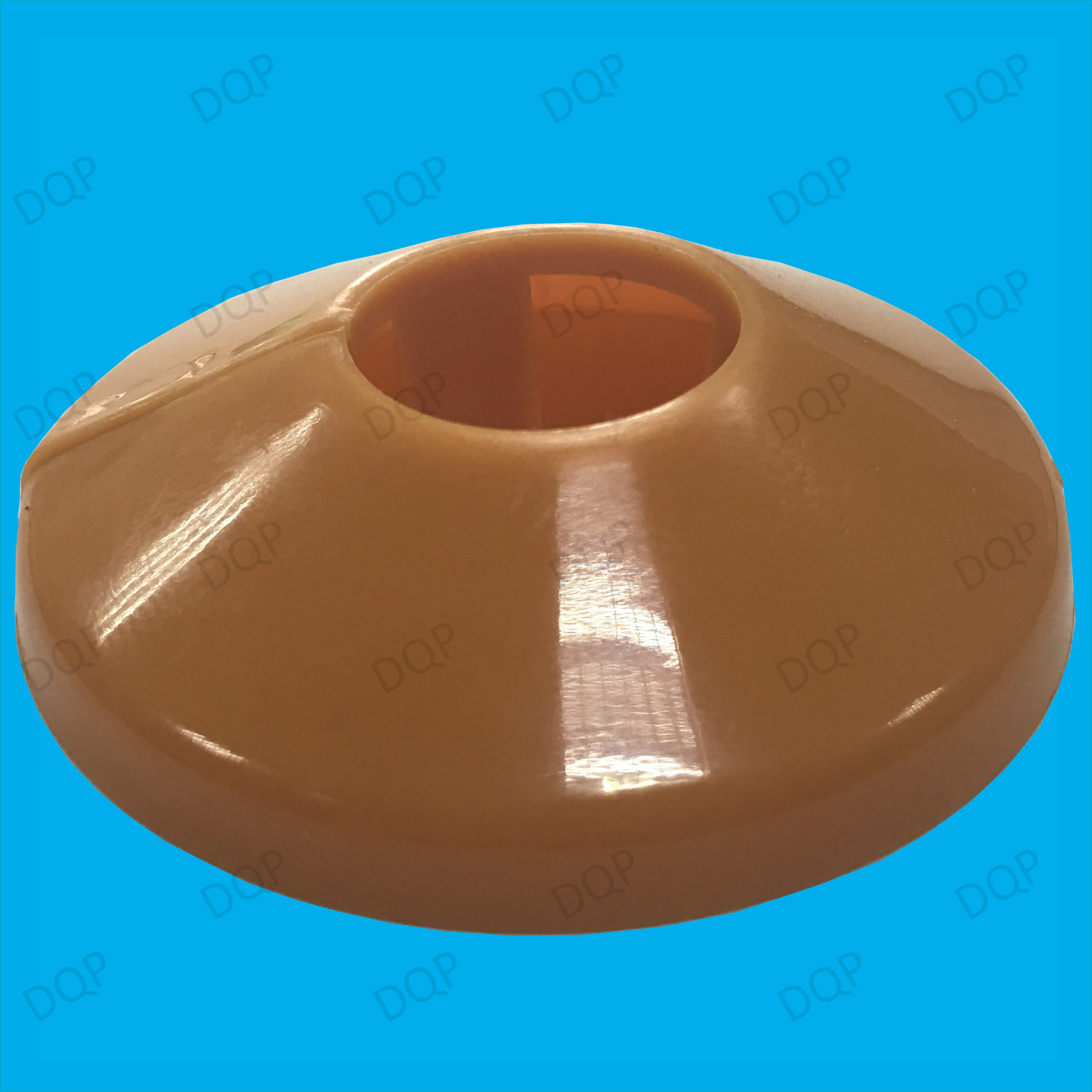 12x Brown Plastic Radiator Pipe Collars, For 15mm Pipes Easy Fit Flooring Covers
