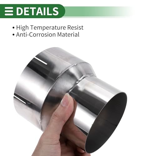 4″ OD to 5″ OD Mandrel Exhaust Bend Elbow Concentric Reducer 201 Stainless