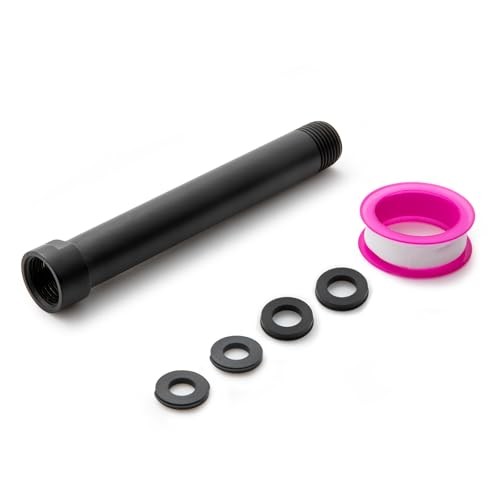 Shower Head Extension Arm, Shower Arm Extension Shower Head Matte Black 6 in