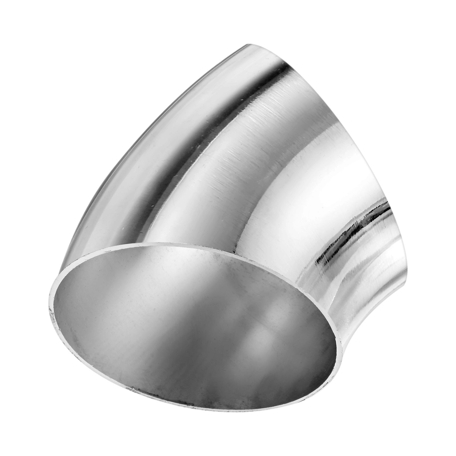 OD 2.5 Inch 45 Degree Mandrel Bend Elbow, Thicken 1.5 mm Height 66 mm