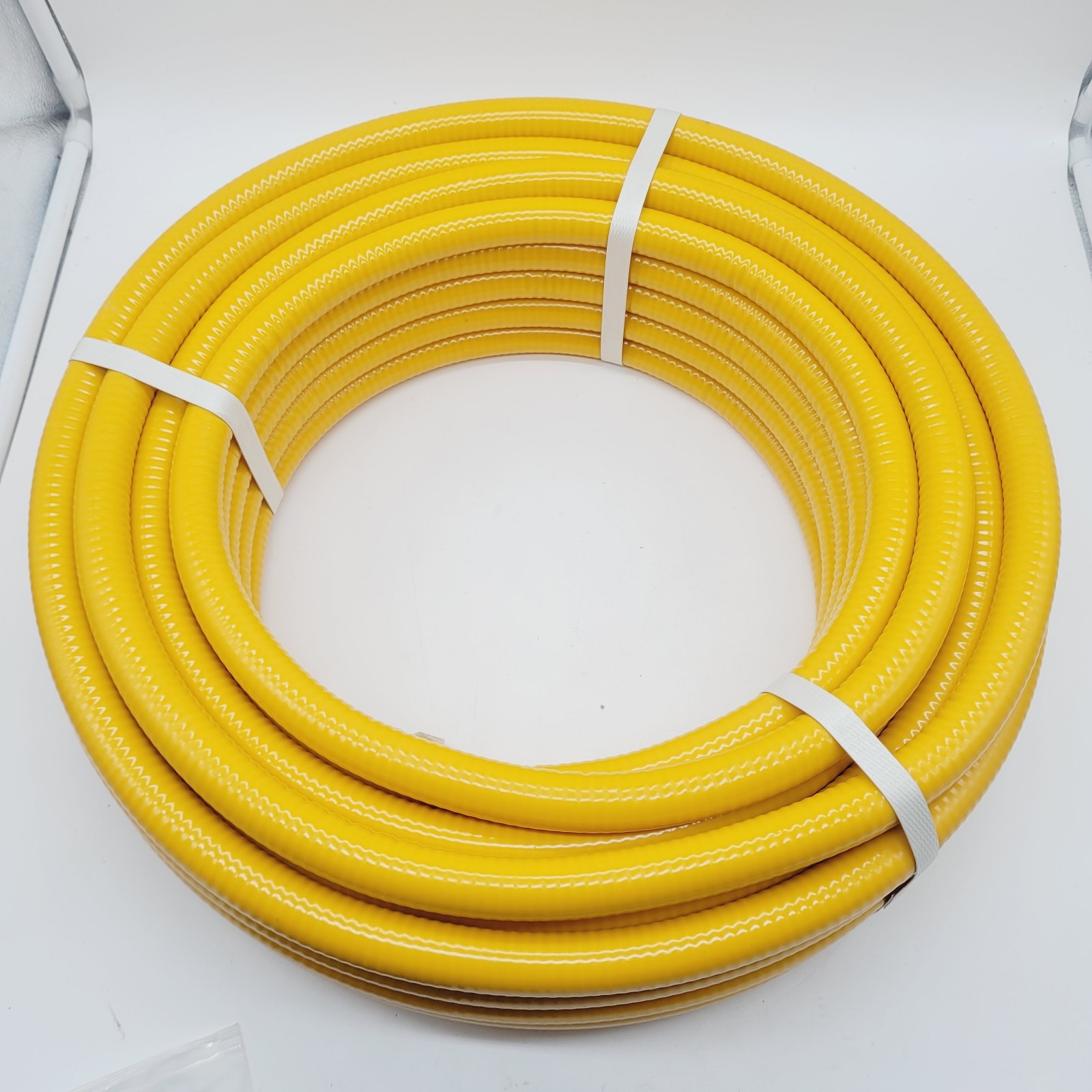 CSST 33 ft 1/2″ Gas Line Kit Corrugated Stainless Steel Tubing + 2 Male Adapter