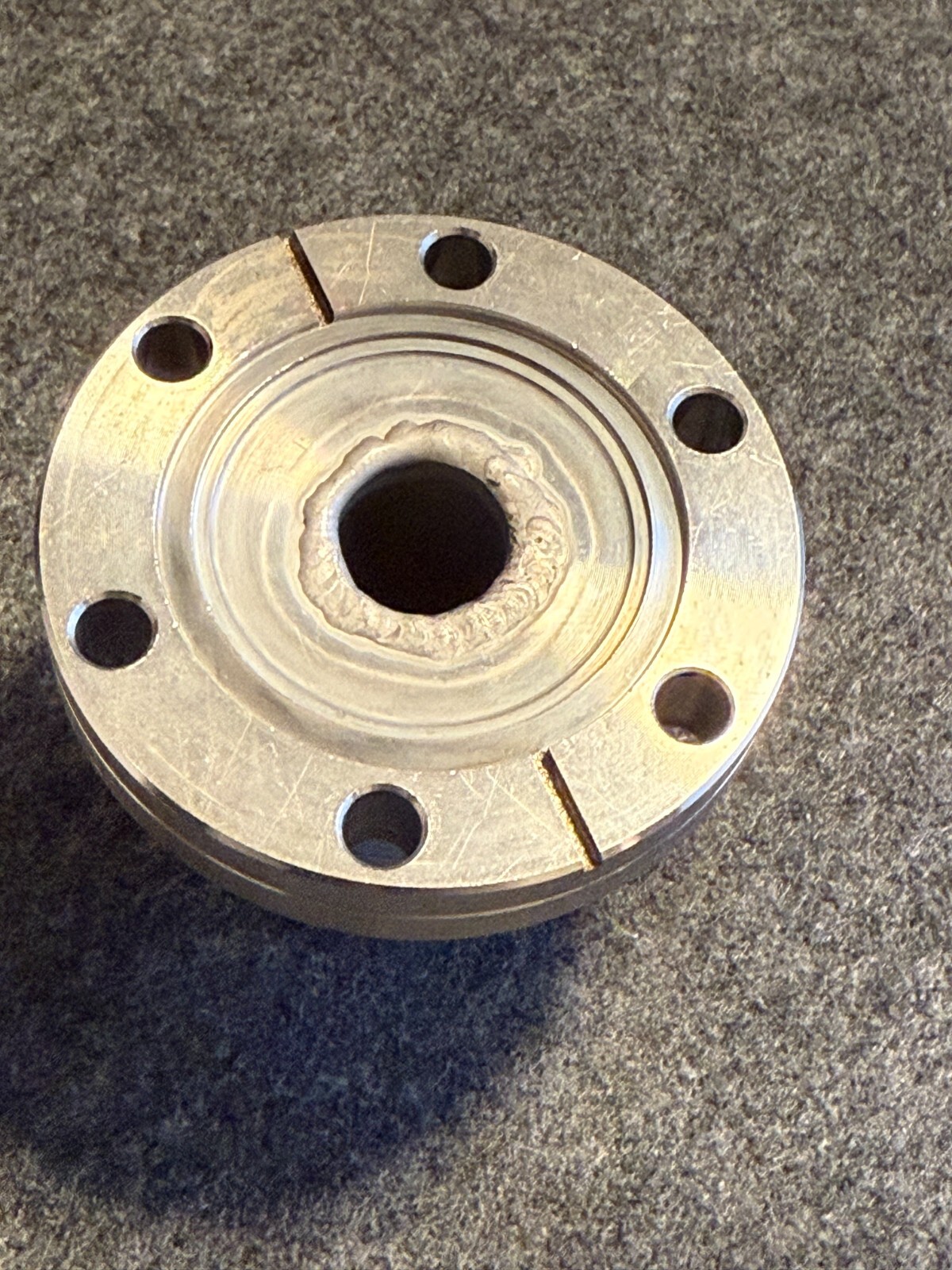 CF-CF Reducing Adapter – CF35 to CF16 – One Rotatable Flange