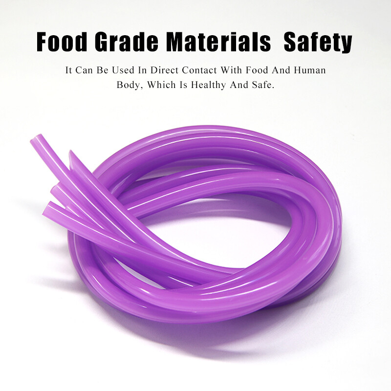 Purple Silicone Tube Food Grade Beer Milk Flexible Hose Pipe Soft Rubber 2mm-6mm