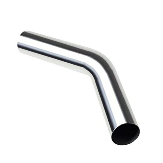 2.5″ OD Stainless Steel Pipe Mandrel Bend 2FT Length, T304 Stainless 45 Degree