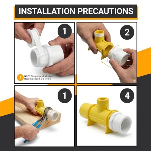 PVC Pipe Reducer Fitting – 1 Inch MNPT Male x 3/4 Inch Slip Socket – Sch 40