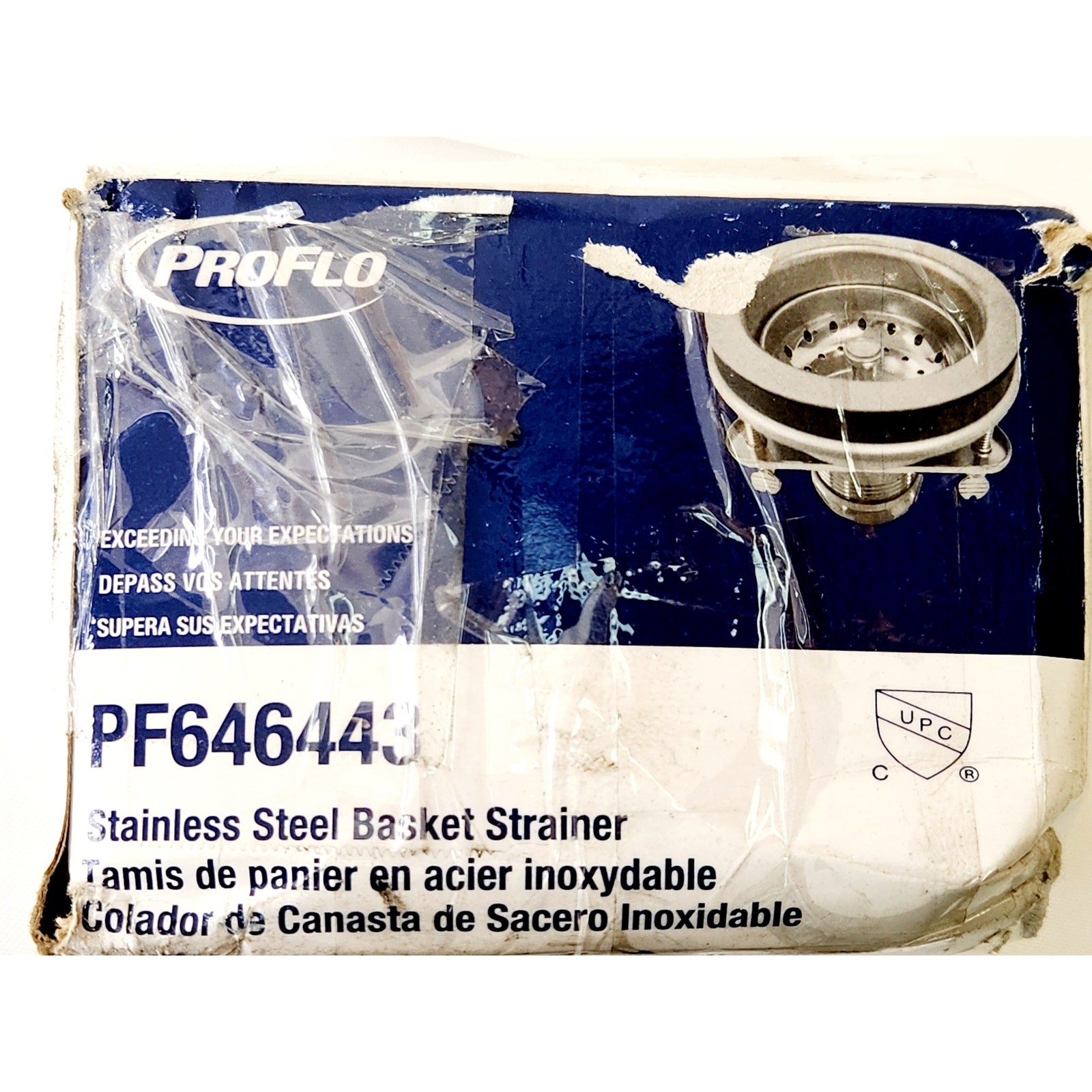 Proflo PF646443 Standard Series 3 in Stainless Steel Basket Strainer