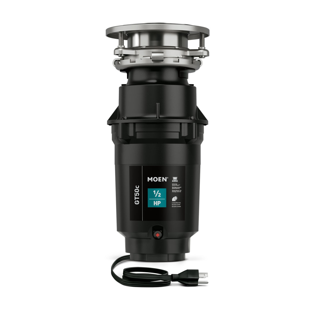 Moen GT50C GT Series 1/2 HP Continuous Feed Garbage Disposal
